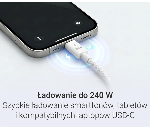 Silver Monkey Kabel Core USB-C - USB-C 240W 3m biały - 1568835 - zdjęcie 4